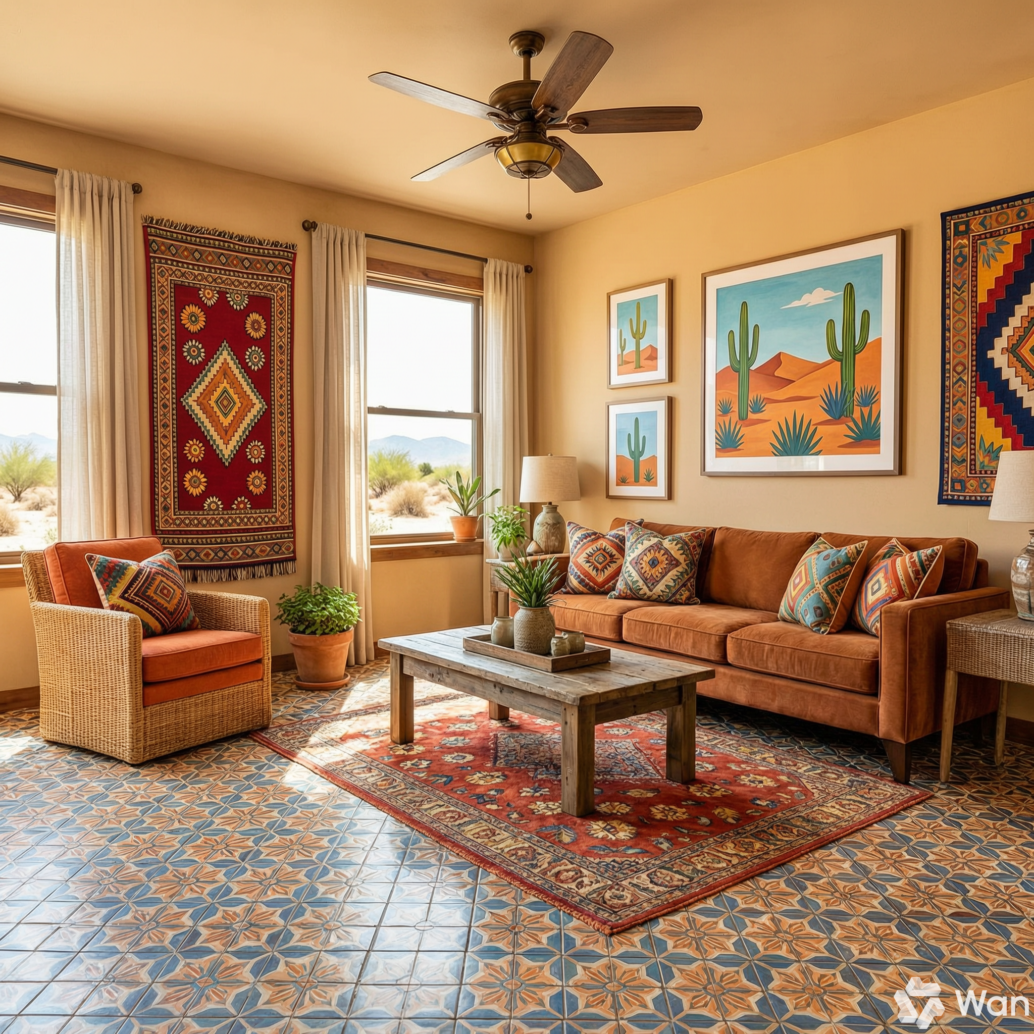 complete interior transformation showcasing maximalist Sonoran design